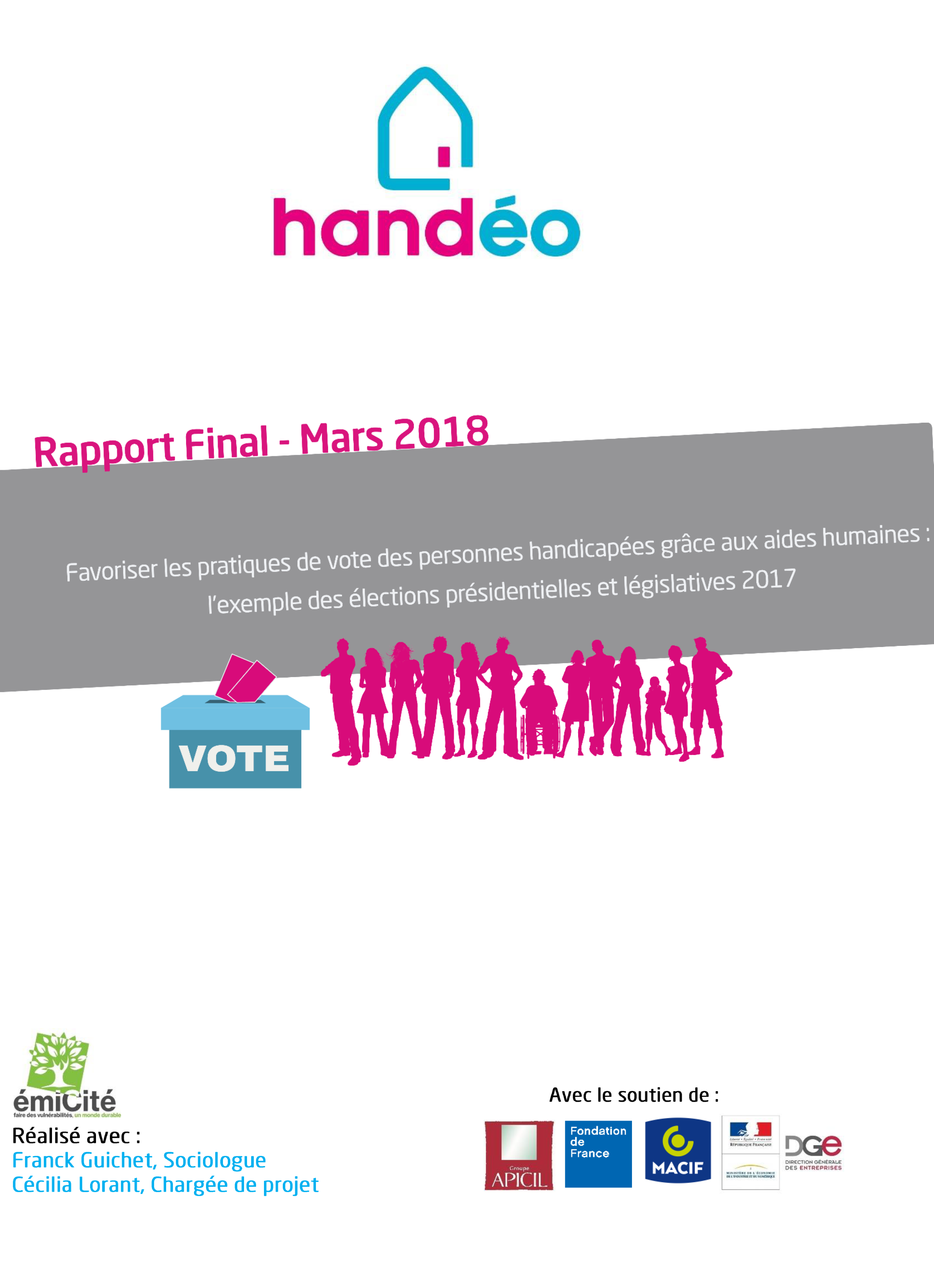 Couverture Rapport Favoriser l'accès au vote