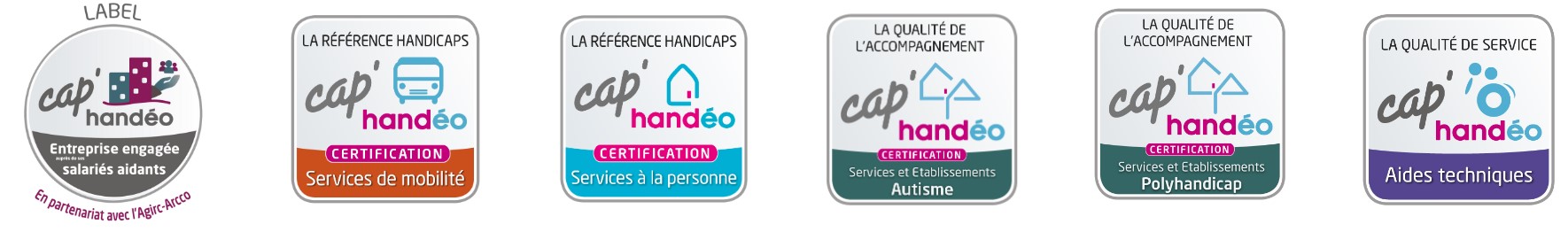 Labels et Certifications Cap'Handéo