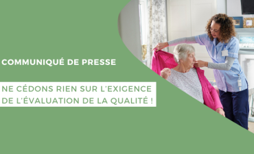 Communiqué de presse : Evaluation qualité