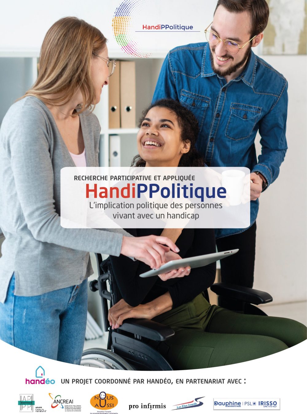 Couverture du projet de recherche HandiPPolitique - L'implication des personnes en situation de handicap en politique